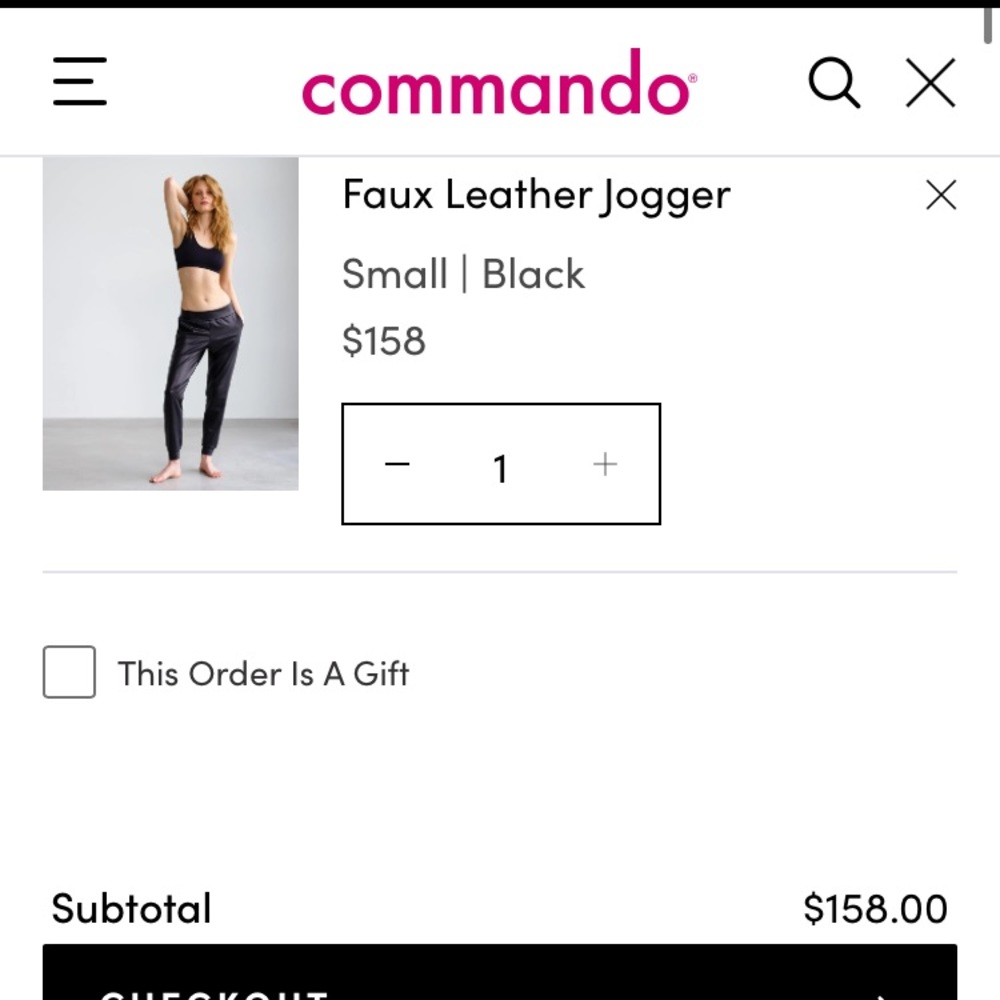 NWT commando faux leather joggers - Picture 2 of 6